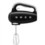 Smeg HMF01WHUK Mélangeur manuel avec fonction turbo, 3 accessoires, écran LED, style rétro années 50, 250 W, blanc