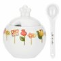 THUN Sucrier avec cuillère à café en porcelaine Happy Country