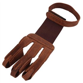 XingYue Direct 1 PC 3-Design Doigt tir à l'arc protéger Gant Pull Bow Arrow tir à l'arc Gant de tir en Cuir Simple Gant