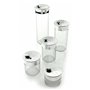 BUGATTI 22-151 Acqua Sucrier Acier INOX/Porcelaine Blanc 13 x 12 x 9 cm