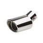 Simoni Racing enjoliveur d'échappement Ovale/Oblique INOX - 87x66xL150 - Montage ->48mm
