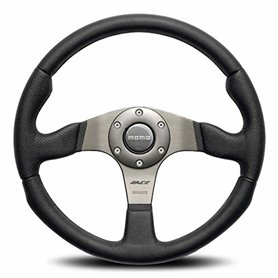 Momo RCE35BK1B Race 350 mm Leather Steering Wheel by MOMO