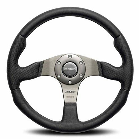 Momo RCE35BK1B Race 350 mm Leather Steering Wheel by MOMO