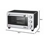 Sirge FORNO20L Mini Four électrique avec Double Verre Ventilè - 1400W 21L - Noir