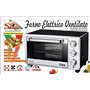 Sirge FORNO20L Mini Four électrique avec Double Verre Ventilè - 1400W 21L - Noir