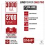 Atlantis A03-OP3002P Pro Onduleur (UPS) Online Double Conversion et Pure sinusoïde avec Une Puissance de 3000VA 2700W, Tour d'af