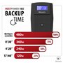 Atlantis A03-HP1003 Alimentation sans interruption à onde sinusoïdale pure 800VA 480W Line Interactive,écran LCD, port USB-HID,2