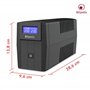 Atlantis A03-HP1003 Alimentation sans interruption à onde sinusoïdale pure 800VA 480W Line Interactive,écran LCD, port USB-HID,2