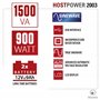 Atlantis A03-HP2003 Alimentation sans interruption à onde sinusoïdale pure 1500VA 900W Line Interactive,écran LCD, port USB-HID,