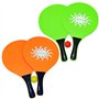 BEACHART Set de raquettes de plage en bois avec boule 2 couleurs au choix