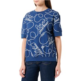 Love Moschino Sweat-Shirt à Manches Courtes Comfort Fit Maillot de survêtement