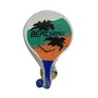Raquettes de Plage avec Balle Plage Tennis Attrape la pagaie 38 cm Raquettes de Plage en Bois colorées avec Balle, Beach Pool Po