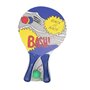 Raquettes de Plage avec Balle Plage Tennis Attrape la pagaie 38 cm Raquettes de Plage en Bois colorées avec Balle, Beach Pool Po