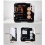 GOMOSU Boîtier De Jeu PC ATX/M-ATX/ITX Milieu De Tour - Port E/S Avant USB 3.0 - Panneau Latéral en Verre Trempé - Votre Boîtier