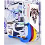 GOMOSU Boitier ATX Boîtier De Jeu, Boîtier De Jeu PC Milieu De Tour ATX/M-ATX/ITX - Port E/S Avant USB 3.0 - Panneau Latéral en 