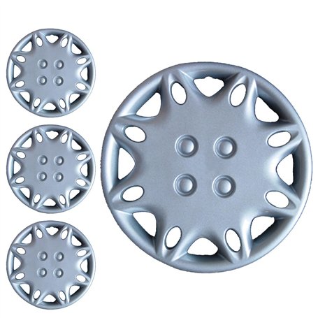 SÉRIE 4 Goujons - 4 enjoliveurs de roue 14 pour RENAULT KANGOO 98-> TYPE B