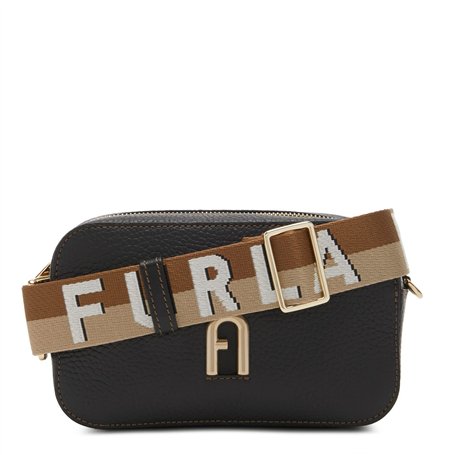 Furla Primula Mini Crossbody Bag Webb Nero + Corda Naturale