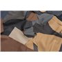 IPEA 1 kg Chutes de Cuir - Découpes de Vraie Cuir de Couleurs Mélangées Classiques en Tailles Aléatoires - Pièces de Cuir de For
