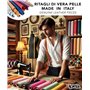 IPEA 1 kg Chutes de Cuir Colorés - Découpes Colorés de Vraie de Couleurs Mélangées en Tailles Aléatoires - Pièces de Cuir de For