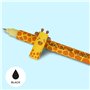 LEGAMI - Lot de 7 stylos gel effaçables + trousse Pingouin 2 en 1 – avec encre effaçable thermosensible, gamme de couleurs d'enc