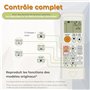 Wellclima WEC-MI1 Télécommande universelle pour climatiseur Mitsubishi, prête à l'emploi en quelques secondes, compatible avec p
