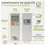 Wellclima WEC-MI1 Télécommande universelle pour climatiseur Mitsubishi, prête à l'emploi en quelques secondes, compatible avec p