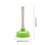 LAPAP | Débouchoir À Ventouse en Caoutchouc Coloré de 12 cm de Diamètre Ø, Manche en Bois de 24 cm, pour Usage Domestique Ou Pro