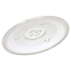 Assiette pour four à micro-ondes de 27 cm en verre résistant universel adaptable à différentes marques