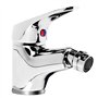 Robinet mitigeur pour lavabo de salle de bain et lavabo bidet en laiton chromé avec tête mobile