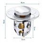Bouchon de lavabo de Salle de Bain Bidet pour Drain Universel Pop-Up avec Filtre