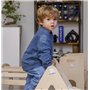 mamikids Spiderman - Parcours avec Triangle, Arc Montessorien pour enfants et 2 rampes avec toboggan et escalade - Apprentissage