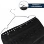 Boîte à bijoux murale pour femme avec 40 compartiments transparents et 20 crochets – Organisateur pour bijoux, accessoires et bi