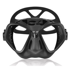 C4 Masque Modèle CONDO-R sous-marin pour apnée Pêche sous tuba et Plongée avec bouteilles Modèle Black - Snake Camu - Carbon (CO