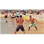 Paire de raquettes de plage de tennis avec balle souple pour jeu en plein air, mer, plage et jardin, idéal pour enfants et adult
