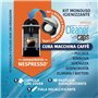 kit double action – Compatible avec Nespresso – Capsule nettoyant et détartrant liquide –