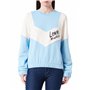 Love Moschino Coupe Droite-Col Rond Longues avec Inserts et Manches de Couleur contrastée et Logo Italien Maillot de survêtement