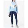 Love Moschino Coupe Droite-Col Rond Longues avec Inserts et Manches de Couleur contrastée et Logo Italien Maillot de survêtement