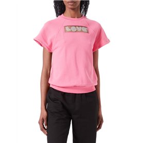 Love Moschino Sweat-Shirt à Manches Courtes Comfort Fit Maillot de survêtement