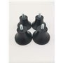 Lot de 4 pieds modèle Famille tige Ø6 pour trancheuse en caoutchouc