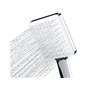 Kit pommeau de douche + tuyau flexible de douche 1,5 m + support mural, pommeau de douche rectangulaire, couleur argent