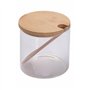 Villa d’Este Home Tivoli Sucrier en verre borosilicate avec bouchon et cuillère en bambou 500 ml