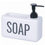Villa d'Este Home Tivoli Distributeur de Savon Liquide 840 ML en céramique avec Fente Porte-éponge/Savon