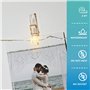 LAC Guirlande Lumineuse Photo 5m 50 Led Avec 30 Clips - Guirlande Led a Pile Decoration Chambre Fille pour Accroche Photo Mural