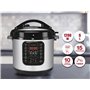BEPER P101COS001 Pressure Cooker et Multicuiseur à Pression, Cuit Vapeur de 6 Litres - Autocuiseur Èlectrique avec 15 Programmes