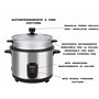 BEPER P101VAP001 Cuiseur à riz électrique avec fonction de rétention de chaleur, panier de cuisson vapeur, revêtement antiadhési