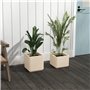 Pots de Jardin Carrés pour Plantes et Fleurs d'Intérieur