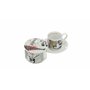 Egan Service 2 Tasses à café empilables Paris avec sucrier et Set de Table