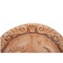 Biscottini Meridiana en terre cuite 53,5 x 6,5 x 53 cm Made in Italy – Panneaux décoratifs Soleil et lune – Décorations maison T