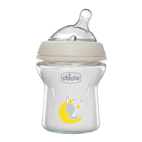Chicco Natural Feeling Biberon Anti-Coliique 0M plus 150 ml en Verre