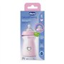 Chicco Biberon Natural Feeling, 6 mois et plus, 330 ml biberon anti-colique, rose, 2 PIÈCES